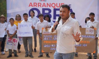 Ponciano Vázquez arranca importante obra en el kilómetro 14