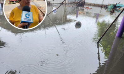 Piden les cambien sistema de drenaje en la 20 de noviembre; se inundaron de aguas negras