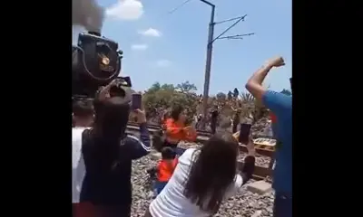 Mujer muere por tomarse una selfie con la histórica locomotora Emprees 2816