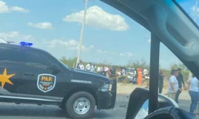 Equipo de Sheinbaum sufre accidente de auto en carretera de Coahuila y ella se baja a auxiliar; hay un muerto