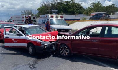 ¡Carambolazo en Minatitlán; cinco heridos!