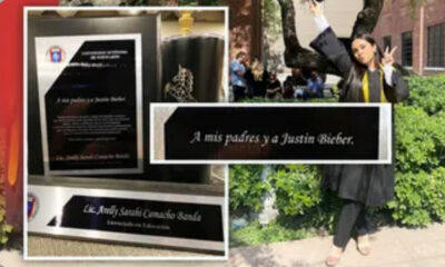 Joven de la UANL se gradúa, agradece a sus papás… y a Justin Bieber