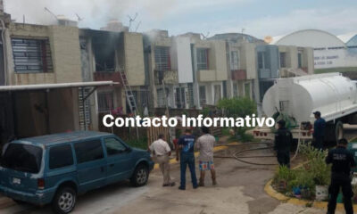 Fuerte incendio en fraccionamiento Los Arcos