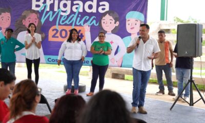 Brigadas médicas gratuitas 2024 que implementa el H. Ayuntamiento de Cosoleacaque llegan a la colonia El Naranjito.