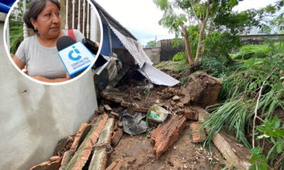 Barda del CETIS 72 cae sobre vivienda.