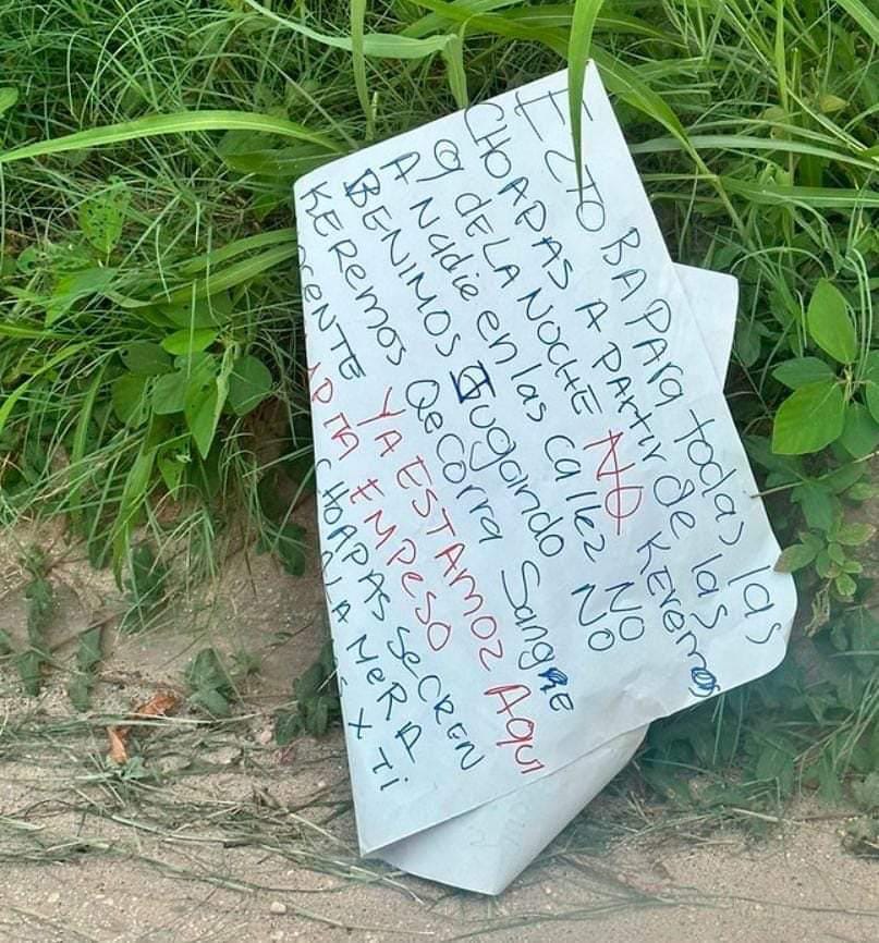 Lanzan amenazas en cartulina; tras iniciar Vacaciones Seguras