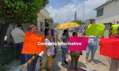 Manifestación en las afueras de CFE: vecinos sin energía eléctrica desde hace cuatro días en la Tacoteno