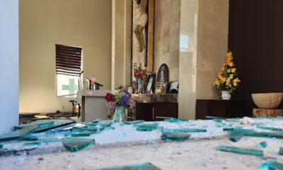 Profanan capilla familiar de Dámaso López alias “El Licenciado”; así quedó tras ser vandalizada