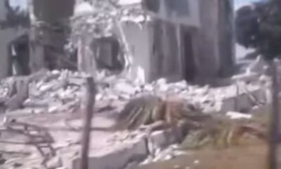 El Licenciado: Destruyen capilla de la familia de   López Núñez con maquinaria pesada