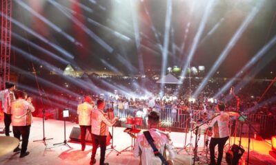 Extraordinarias presentaciones de Los Super Lamas y Junior Klan, en la Feria Cosoleacaque 2024.