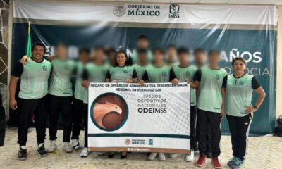 Abandera IMSS Veracruz Sur a atletas que participarán en Juegos Nacionales ODEIMSS 2024