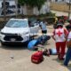 Accidente en colonia Hidalgo deja a mujer lesionada.