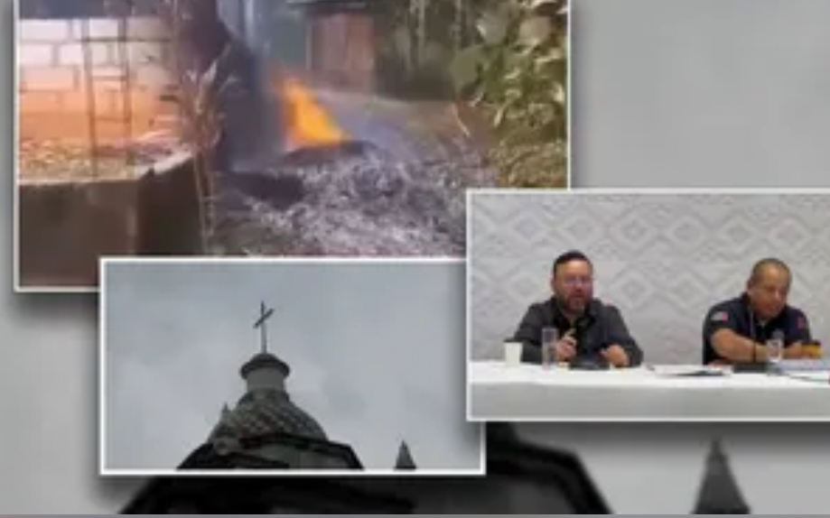 Por negarse a pagar cuota para la fiesta patronal, queman iglesia evangélica en Oaxaca