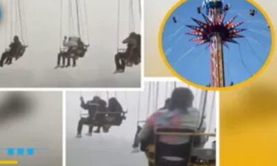 Personas quedan ATRAPADAS a 70 metros de altura en ‘Supergirl’ de Six Flags México