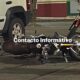 Fuerte acc!dente entre moto y auto en la avenida Justo Sierra; una dama resultó h3rida