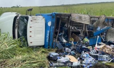 V0lcadur@ de camión de la Pepsi en carretera Minatitlán-Coatzacoalcos