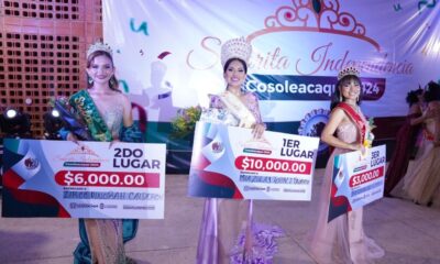 Coronan a señorita independencia 2024, en Cosoleacaque.