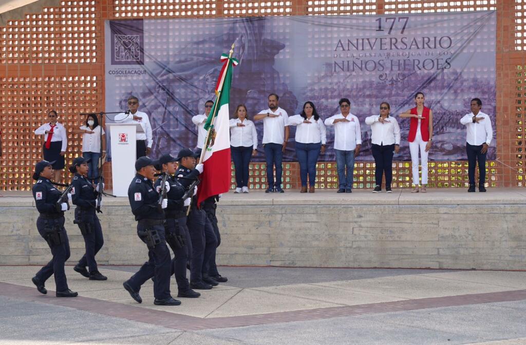Cosoleacaque conmemora el 177 Aniversario de la Gesta Heroica de los Niños Héroes