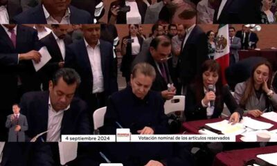 Morena y aliados aprueban en lo general y particular dictamen de la reforma judicial; pasa al Senado