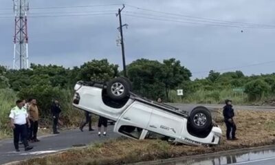 V0lcadura de camioneta en Las Matas