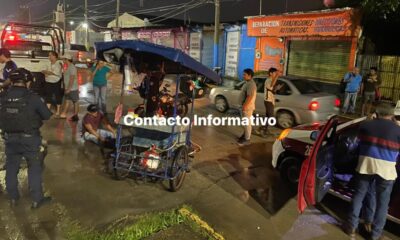 Vendedor de elote atr0pellad0 por taxi en Minatitlàn