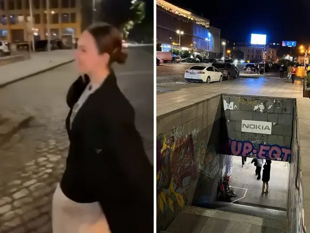 Mu3re influencer al ca3r en entrada del Metro mientras grababa