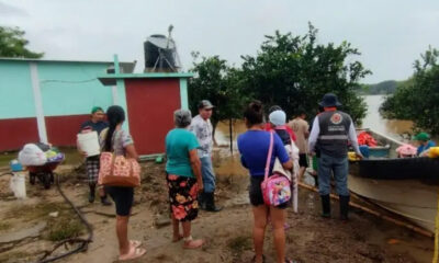 Alistan evacuación ante inminente desborde de 2 ríos al sur de Veracruz
