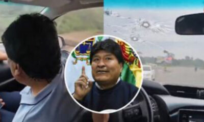 Bale4n vehículo que transportaba a Evo Morales; «¡agáchate, presi!»