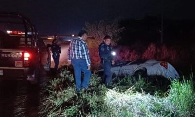 Vehículo se salió de la pista, cerca del panteón Mapachapa