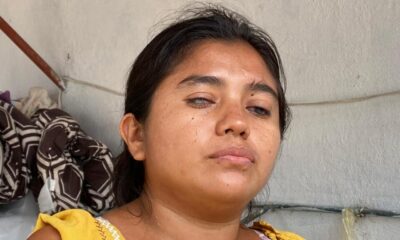 Con todo y la ceguera, joven madre de familia sigue luchando por sacar adelante a sus hijos