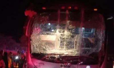 Se acc!denta autobús con empleados del Bienestar en autopista de Veracruz; hay 6 h3ridos