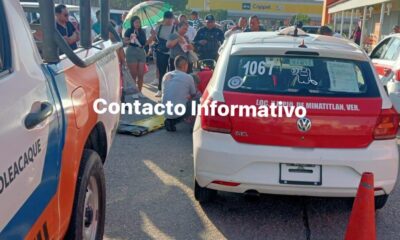 Abuelita fue !mpact@da por taxista en Chedraui; resultó con probables fr@ctur@$