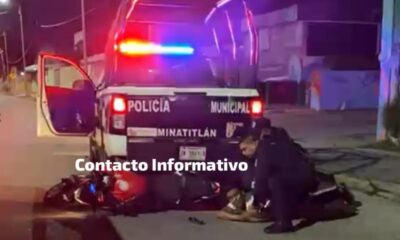 VIDEO | Policías Municipales de Minatitlán atropellar0n a motociclista: huía de ellos