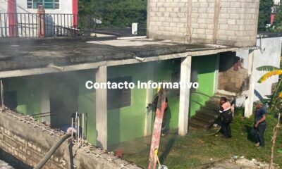 Conato de incendio en una vivienda de Minatitlán