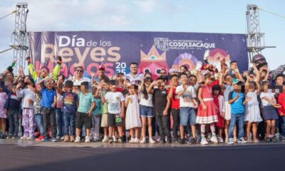 El H. Ayuntamiento de Cosoleacaque y el DIF llevaron festejos de Reyes Magos a San Pedro Mártir.
