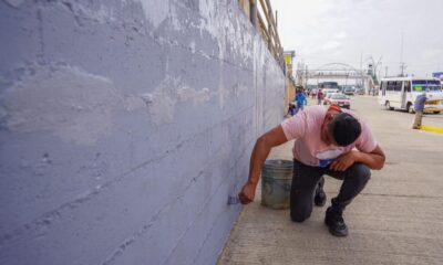 Embellecimiento urbano permanente en Cosoleacaque.