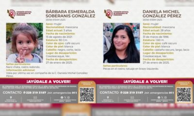 MADRE E HIJA DESAPARECEN EN COSOLEACAQUE: EMITEN FICHA DE BÚSQUEDA.