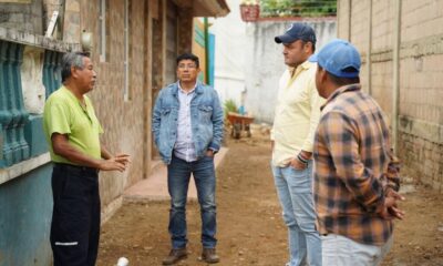 El alcalde Ponciano Vázquez Parissi constata avances de obras en construcción
