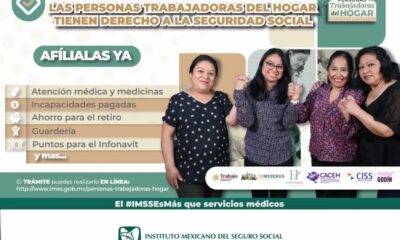 Informa IMSS Veracruz Sur sobre aseguramiento de Personas Trabajadoras del Hogar