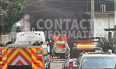 (+VÍDEO) Hallan r3st0s humanos en Taxi incend!ad0 en Minatitlán, Ver.