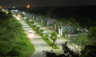El H. Ayuntamiento de Cosoleacaque moderniza el alumbrado público del municipio.