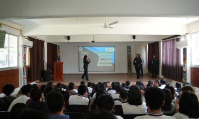 Policía municipal de Cosoleacaque trabaja en la prevención de los secuestros virtuales.