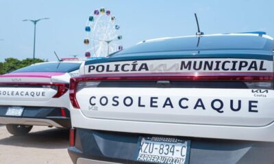 Con la adquisición de nuevas patrullas fortalecen la seguridad en Cosoleacaque.