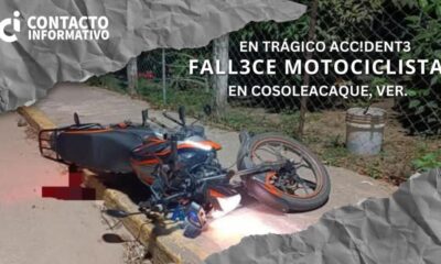 F@ll3c3 motociclista en trág!c0 accidente en Cosoleacaque