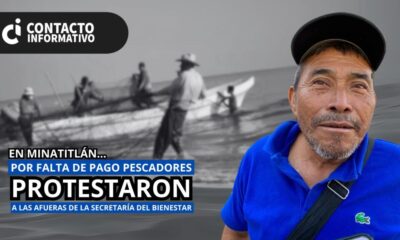 (+VIDEO)Pescadores protestan en Minatitlán por falta de pago del programa “Bienpesca”