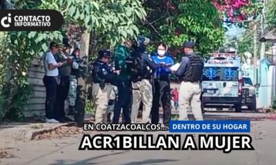 Dentro de su hogar, @cr!b!llan a una dama en Coatzacoalcos, Ver.