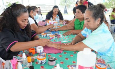 En el municipio de Cosoleacaque, las brigadas de belleza gratuitas continúan #CercaDeTI.