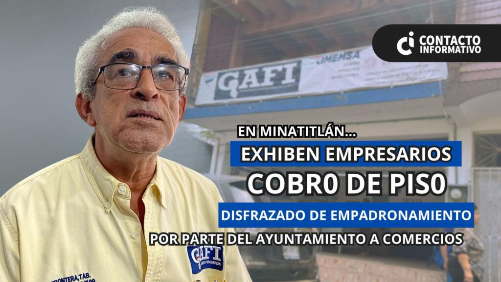 (+VIDEO)Exhiben modalidad de “C0bro de P!so” disfrazado de empadronamiento del Ayuntamiento de Minatitlán a comerciantes
