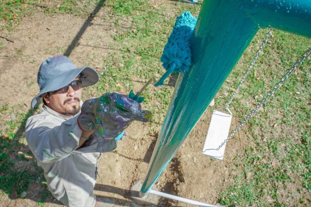 Gobierno de Cosoleacaque revitaliza espacios recreativos.