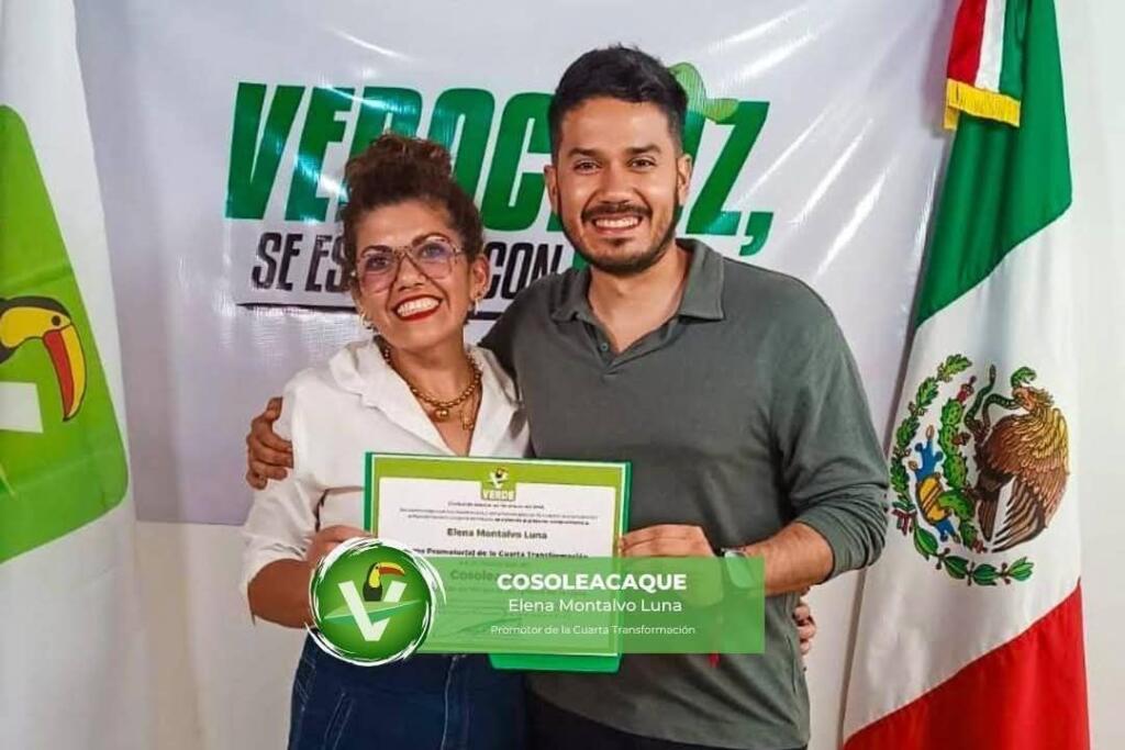 Va Elena Montalvo como promotora municipal de MORENA-PVEM en Cosoleacaque